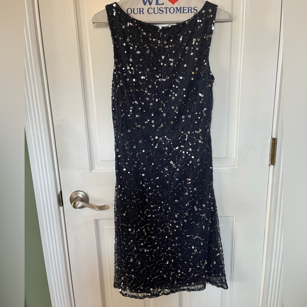 Pisarro Nights Navy Sequin Maxi Dress